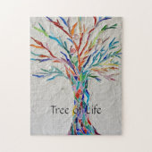 Regenboogboom van de mozaïek van het leven legpuzzel (Verticaal)