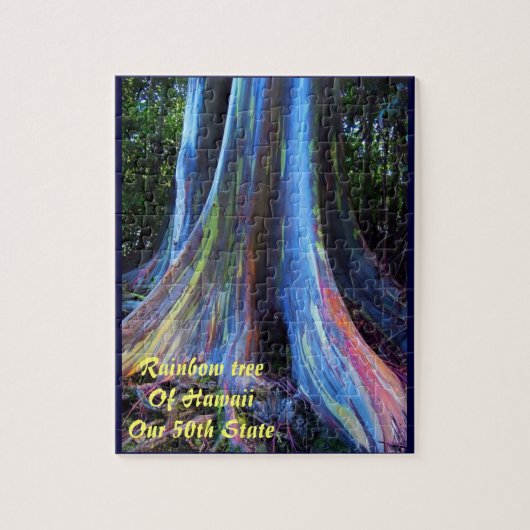 Regenboogboom van Hawaii Puzzle en Gift Box Legpuzzel (Verticaal)