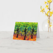 Regenboogboom van het leven kaart (Gele Bloem)