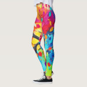 Regenboogboom van het leven schilderen leggings (Links)