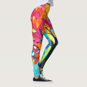 Regenboogboom van het leven schilderen leggings (Rechts)