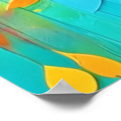 Regenboogboom van het leven schilderen poster (Hoek)