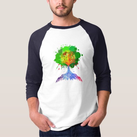 Regenboogboom van LIfe T-shirt (Voorkant)