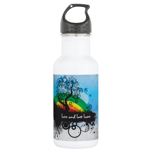 regenboogboom waterfles (Voorkant)