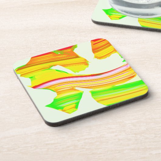 Regenboogborstel Bier Onderzetter (Linkerzijde)