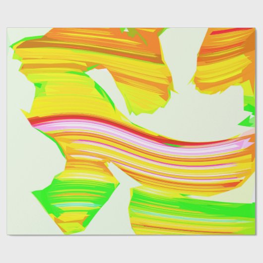 Regenboogborstel Cadeaupapier (Vlak)