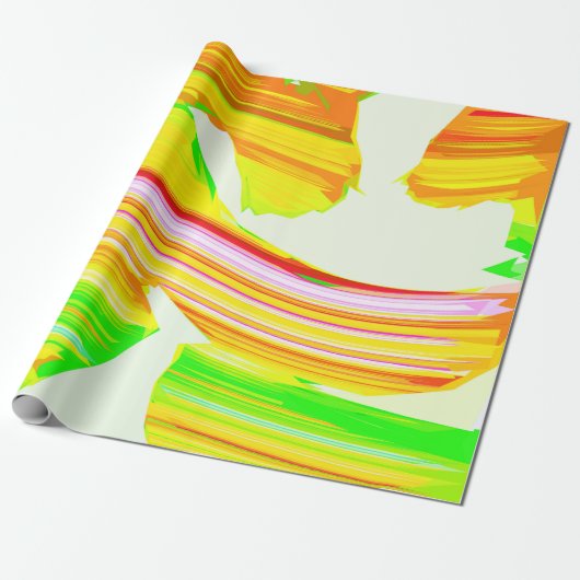 Regenboogborstel Cadeaupapier (Uitgerold)