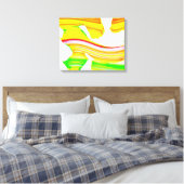 Regenboogborstel Canvas Afdruk (Insitu (Slaapkamer))