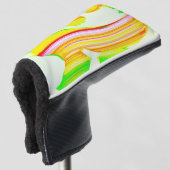 Regenboogborstel Golfheadcover (3/4 voorkant)