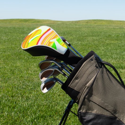 Regenboogborstel Golfheadcover (Insitu)