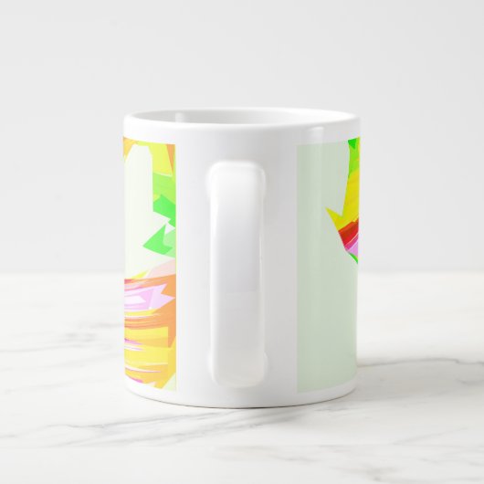 Regenboogborstel Grote Koffiekop (Achterkant)