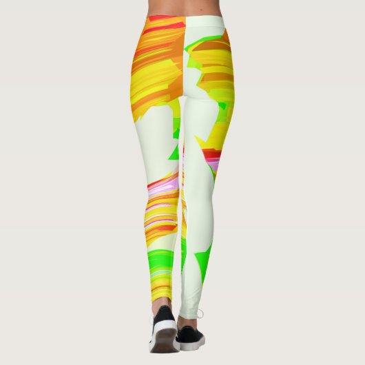 Regenboogborstel Leggings (Achterkant)