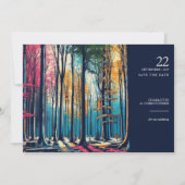 Regenboogbos Save The Date (Voorkant)