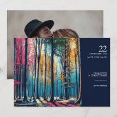 Regenboogbos Save The Date (Voorkant / Achterkant)