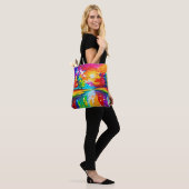 Regenboogbos Zonsondergang Dromen Tote Bag (Op model)