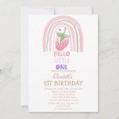 Regenboogbraam Stripe Hallo Little One Kaart (Voorkant)