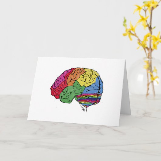Regenboogbrain Kaart (Gele Bloem)