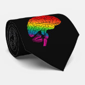 Regenboogbrain Stropdas (Opgerold)