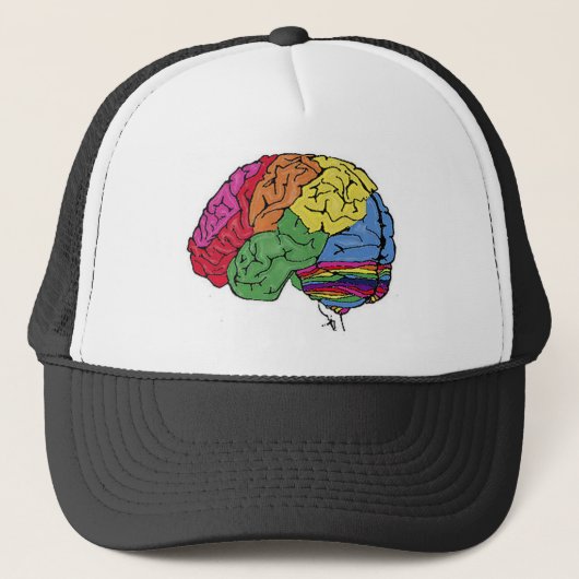 Regenboogbrain Trucker Pet (Voorkant)