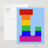 Regenboogbrief L Briefkaart (Voorkant / Achterkant)