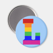 Regenboogbrief L Magneet (Voorkant / Achterkant)