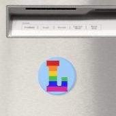 Regenboogbrief L Magneet (Insitu (Vaatwasser))