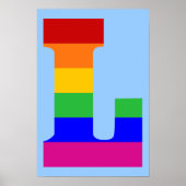 Regenboogbrief L Poster (Voorkant)