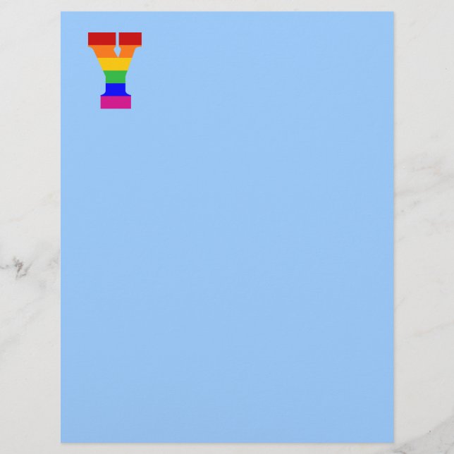 Regenboogbrief Y (Voorkant)