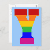 Regenboogbrief Y Briefkaart (Voorkant / Achterkant)
