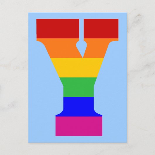 Regenboogbrief Y Briefkaart (Voorkant)