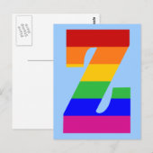 Regenboogbrief Z Briefkaart (Voorkant / Achterkant)