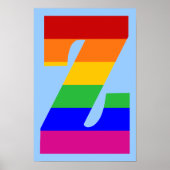 Regenboogbrief Z Poster (Voorkant)