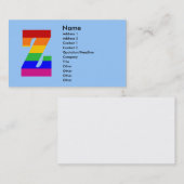 Regenboogbrief Z Visitekaartje (Voorkant / Achterkant)