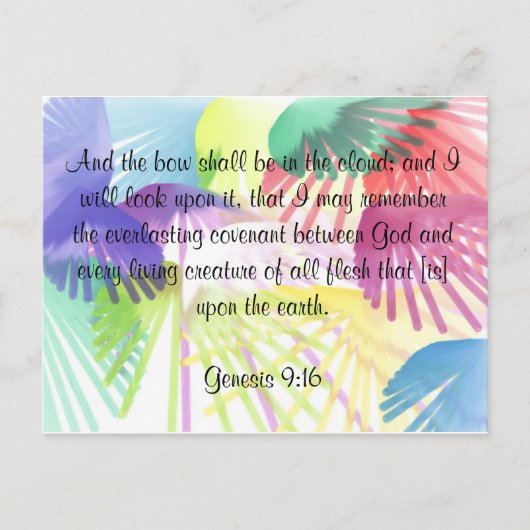 regenboogbriefkaart briefkaart (Voorkant)