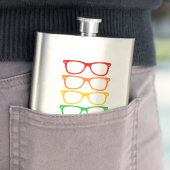 Regenboogbril Heupfles (Voorbeeld)