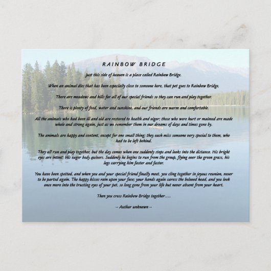 Regenboogbrug 2 briefkaart (Voorkant)