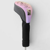 Regenboogbrug Foto Huisdier Verlies Herdenking Golfheadcover (Schuin)
