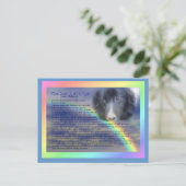 Regenboogbrug Gedicht Dierenverlies Sympathie Briefkaart (Staand voorkant)