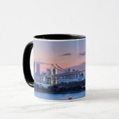 Regenboogbrug in de schemering mok (Voorkant links)