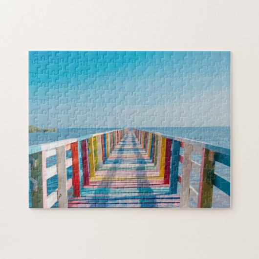 Regenboogbrug Legpuzzel (Horizontaal)
