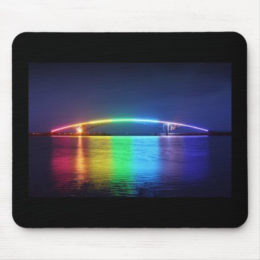 regenboogbrug mousepad muismat (Voorkant)