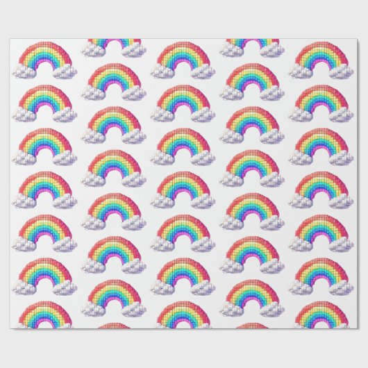 Regenboogbrug naar dromen cadeaupapier (Vlak)