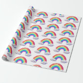 Regenboogbrug naar dromen cadeaupapier (Uitgerold)