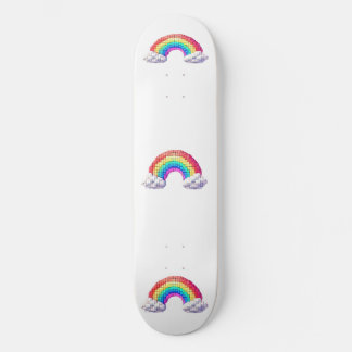 Regenboogbrug naar dromen persoonlijk skateboard