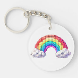 Regenboogbrug naar dromen sleutelhanger