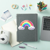 Regenboogbrug naar dromen sticker (iPad Cover)