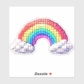 Regenboogbrug naar dromen sticker