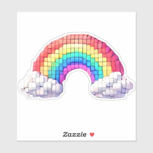 Regenboogbrug naar dromen sticker (Vel)