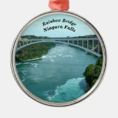 Regenboogbrug, Niagara Herfsten Metalen Ornament (Voorkant)