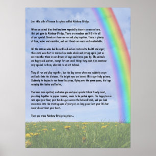 Regenboogbrug Poster